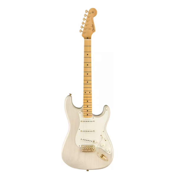 FENDER CUSTOM SHOP VINTAGE CUSTOM 57 STRAT MAPLE AGE WHITE BLONDE